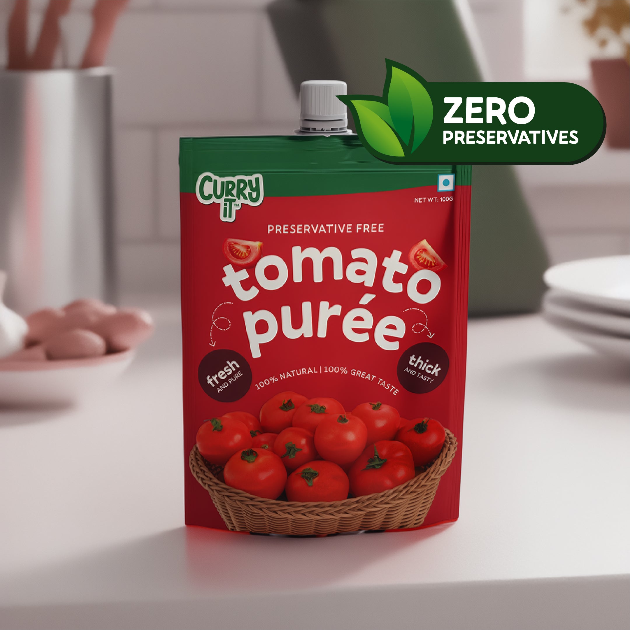 preservative free tomato purée - combo pack
