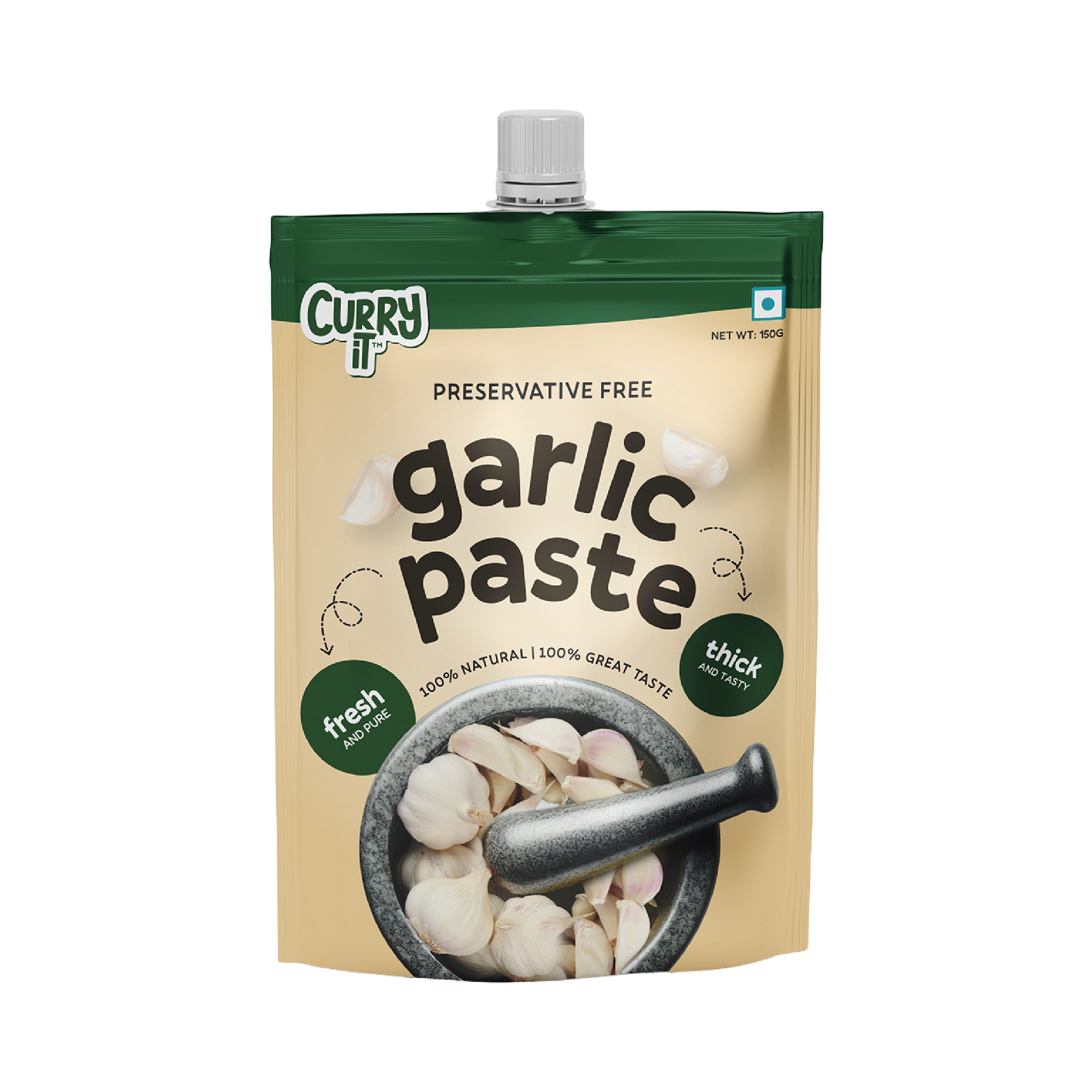 preservative free garlic paste - combo pack