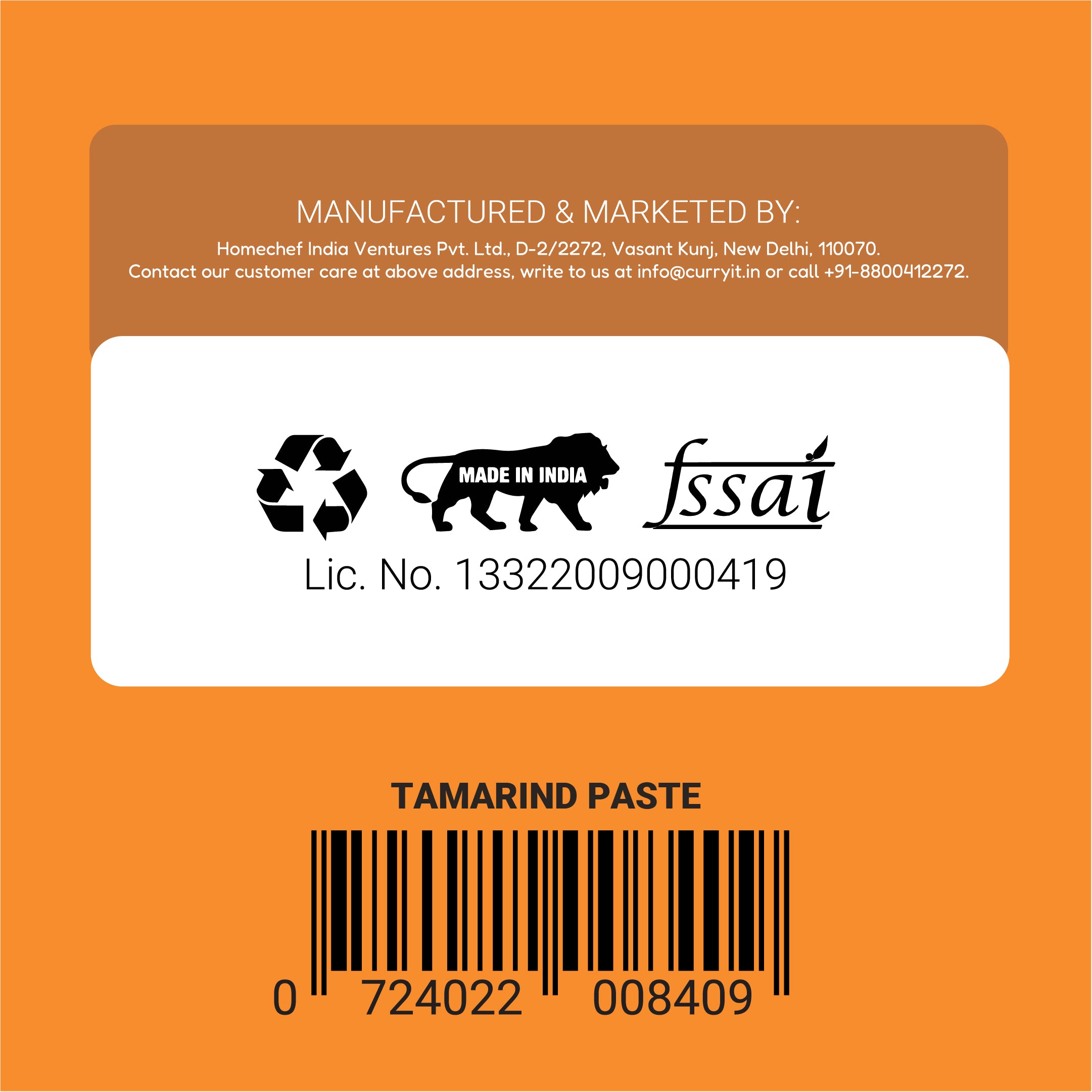 preservative free tamarind paste - combo pack