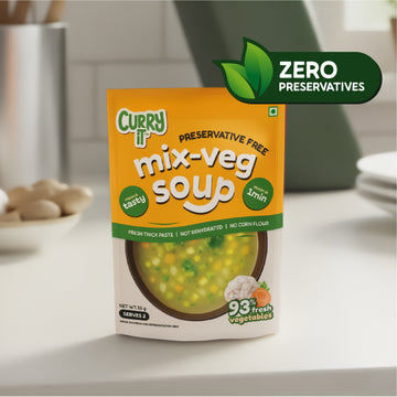 preservative free mix veg soup - combo pack