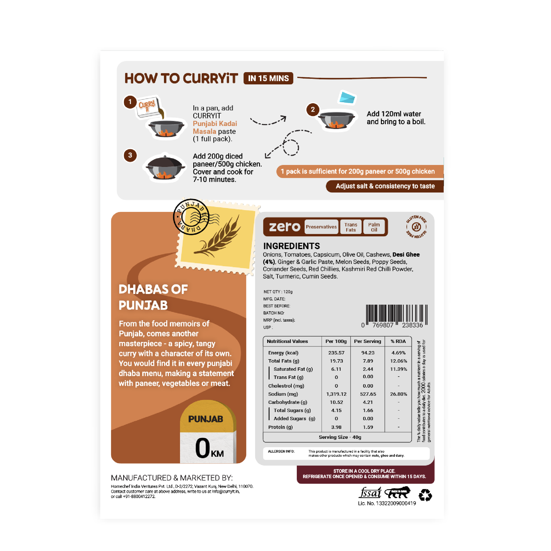 punjabi kadai masala